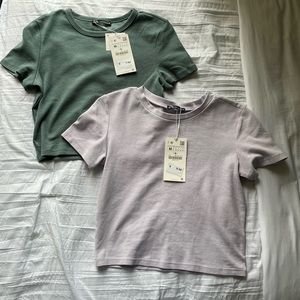 Zara Basic Cropped T-Shirt